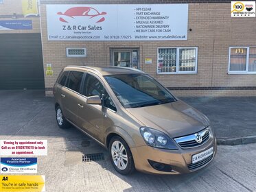 Vauxhall Zafira DESIGN NAV CDTI ECOFLEX Z R Car Sales Ltd