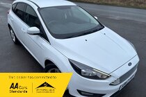 Ford Focus 1.0 ZETEC PETROL WHITE SAT NAV APPLE CAR PLAY BLUETOOTH PARK SENSORS CRUISE DAB MP3/USB 1 YEAR MOT SERVICE AA COVER
