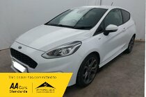 Ford Fiesta 1.0 ST-LINE WHITE PETROL ONE OWNER APPLE CAR PLAY SAT NAV BLUETOOTH CRUISE DAB MP3/USB A/C NEW TIMING BELT KIT 2025 FSH