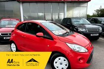 Ford Ka EDGE-ONLY 58083 MILES, LOW Â£35 ROAD TAX, 1 FORMER OWNER, SERVICE HISTORY, UNIQUE WHITE ROOF, AIR CON