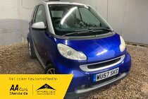 Smart ForTwo PASSION 71*MOT DUE 08/11/2024*FREE AA BREAKDOWN COVER*FREE THREE MONTHS WARRANTY (UPGRADE UP TO THREE YEARS AVAILABLE)