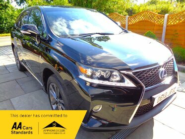 Lexus RX 450H F SPORT AUTO,HYBRID,ULEZ EXEMPT,ONLY 77,000 MILES FULL SERVICE HISTORY,UPGRADE SOUND, LOW MILEAGE WITH FULL SERVICE HISTORY