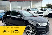 Audi A1 TDI S LINE BLACK EDITION-ONLY 62220 MILES, ONLY £20 ROAD TAX, 1 FORMER OWNER, SERVICE HISTORY, REAR PRIVACY GLASS, DRIVE S