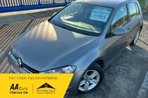 Volkswagen Golf 1.6 TDI BLUEMOTION TECH MATCH FREE ROAD TAX FINANCE NO DEPOSIT BLUETOOTH CRUISE MP3 DAM USB AIR CON ALLOYS 1 YEAR MOT
