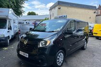 Renault Trafic SL27 BUSINESS PLUS DCI S/R P/V NO VAT RARE BLCK FSH WARRANTY