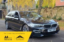 BMW 5 SERIES 2.0 520d M SPORT TOURING DIESEL AUTOMATIC 190 FINANCE SAT NAV BLUETOOTH LEATHER PARK SENSORS HEADS UP DISPLAY FSH LOW MILEAGE