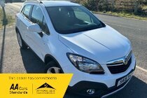 Vauxhall Mokka 1.6 EXCLUSIV PETROL MANUAL FINANCE NO DEPOSIT BLUETOOTH CRUISE MP3/USB AIR CON PARK SENSORS ALLOYS 1 YER MOT 1 YEAR AA WHITE