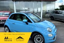 Fiat 500 LOUNGE-ONLY Â£35 ROAD TAX, 68513 MILES, FULL SERVICE HISTORY, PARKING SENSORS, RADIO+BLUETOOTH, SUNROOF, STOP/START
